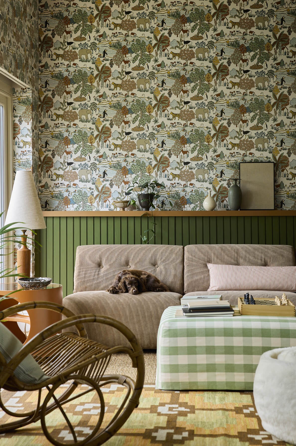 Animal Kingdom - Pea by Little Greene - luxury wallpaper