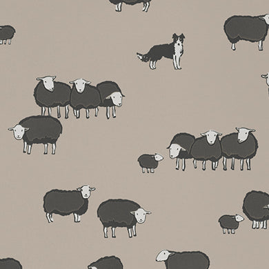 Nip & Lassie - Slaked Lime Dark by Little Greene - luxury wallpaper