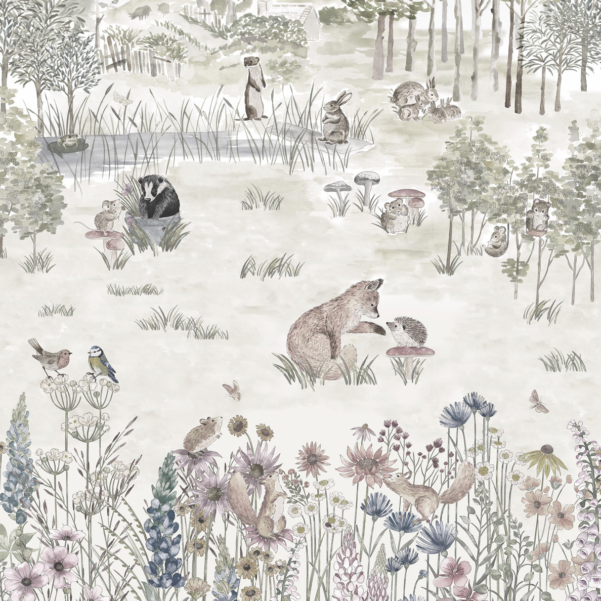Potter's Woodland - Solstice by Little Greene - luxury wallpaper