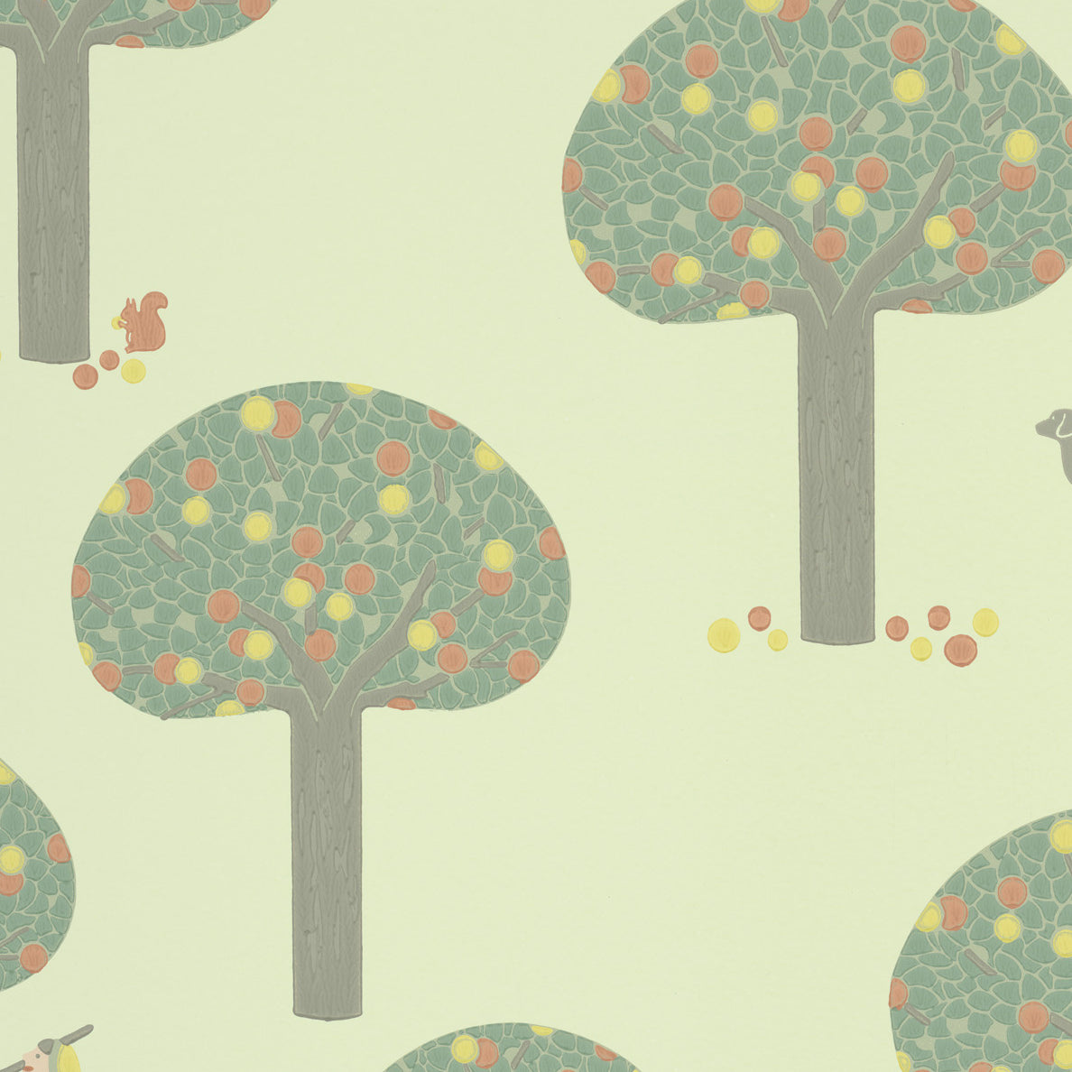 Rodney St. - Pea Green by Little Greene - luxury wallpaper