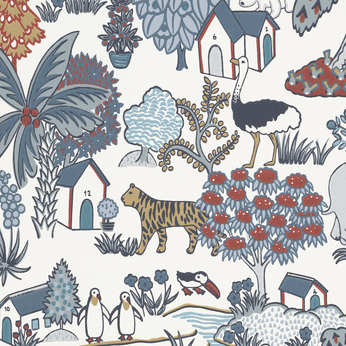 Animal Kingdom - Bassoon by Little Greene - luxury wallpaper