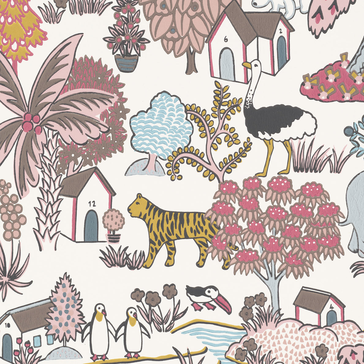 Animal Kingdom - Confetti by Little Greene - luxury wallpaper