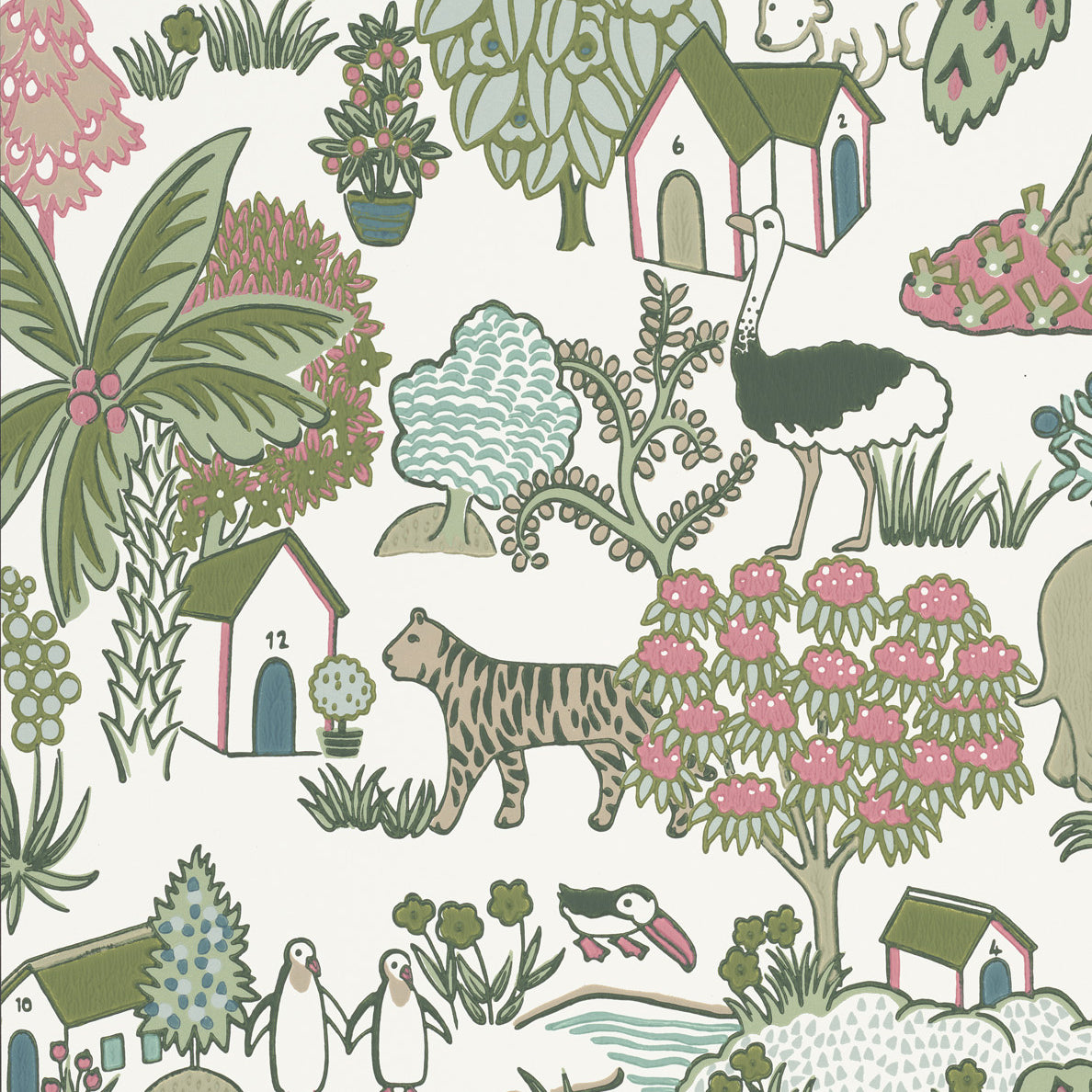 Animal Kingdom - Puck by Little Greene - luxury wallpaper
