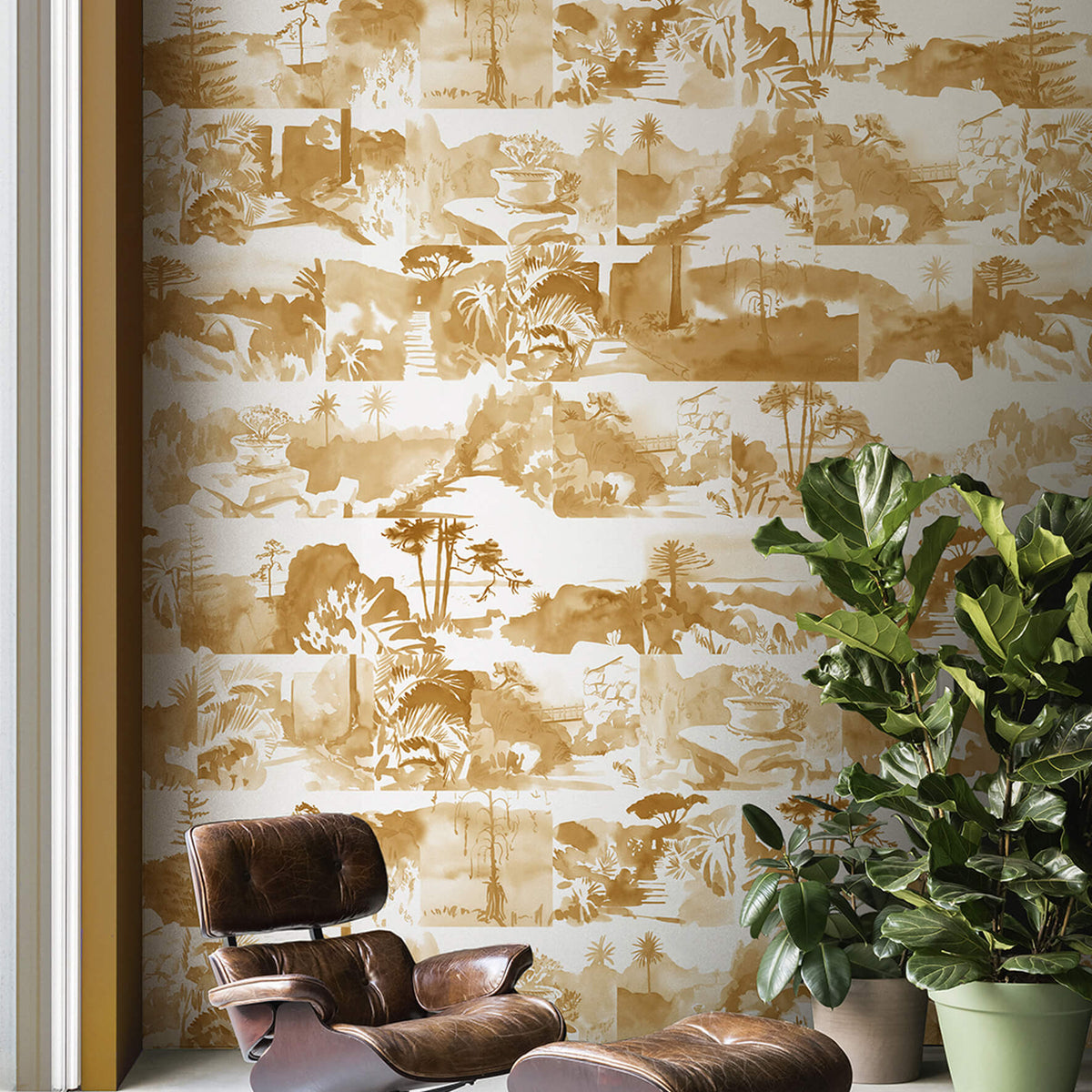 Abbey Gardens - Muga by Paint & Paper Library - luxury wallpaper