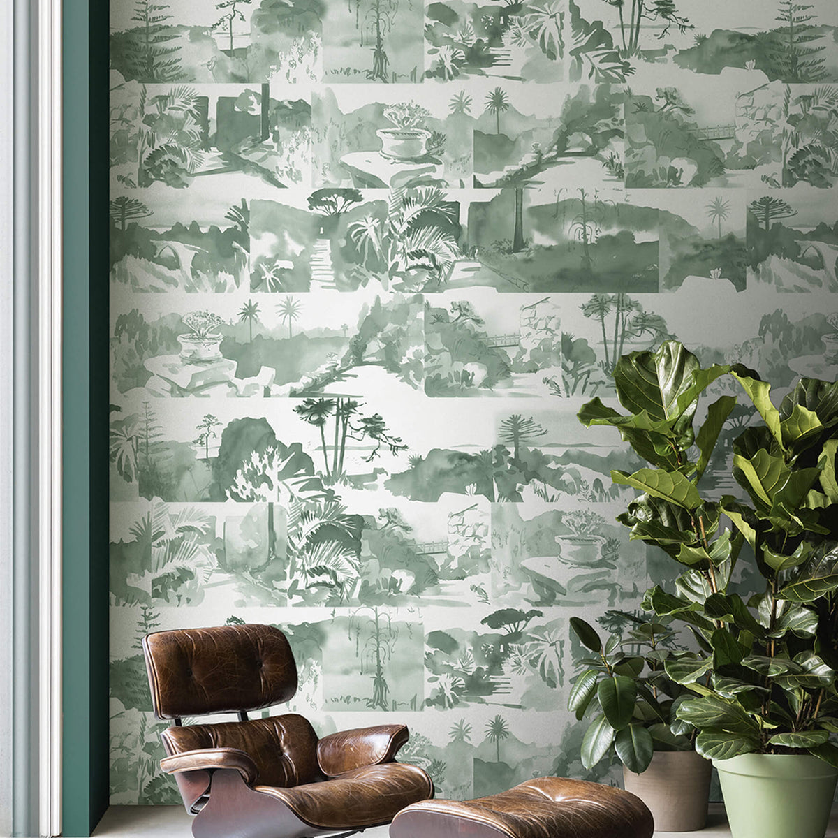 Abbey Gardens - Terrace by Paint & Paper Library - luxury wallpaper