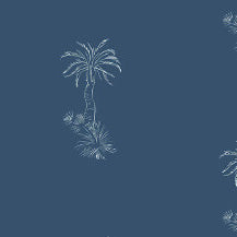 Lighthouse Palm - Blue Pearl by Paint & Paper Library - luxury wallpaper