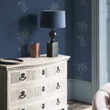 Lighthouse Palm - Blue Pearl by Paint & Paper Library - room set
