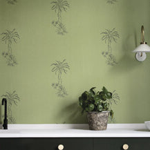 Lighthouse Palm - Chelsea Green by Paint & Paper Library - room set