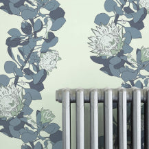 Protea Trail - Blue'S Blue by Paint & Paper Library - room set