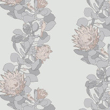 Protea Trail - Salt by Paint & Paper Library - luxury wallpaper