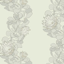 Protea Trail - Slate by Paint & Paper Library - luxury wallpaper