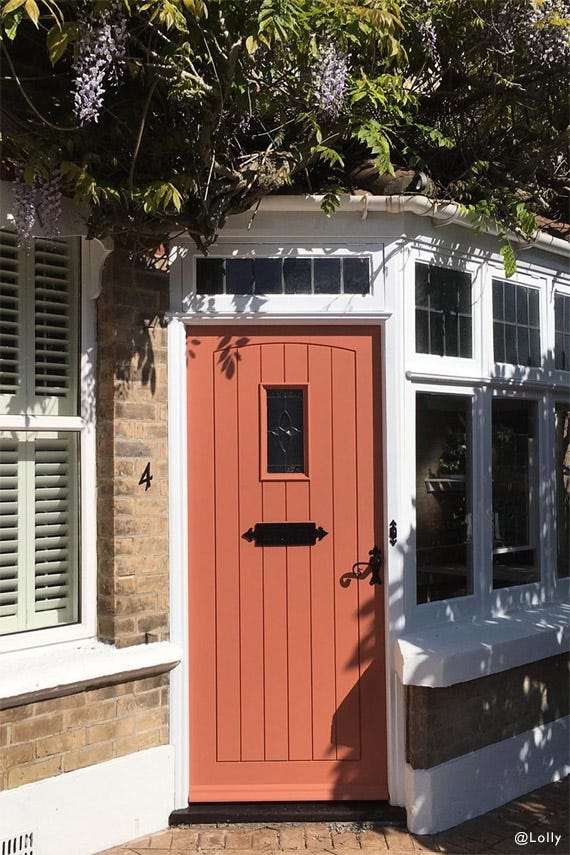Room painted in Farrow & Ball Red Earth