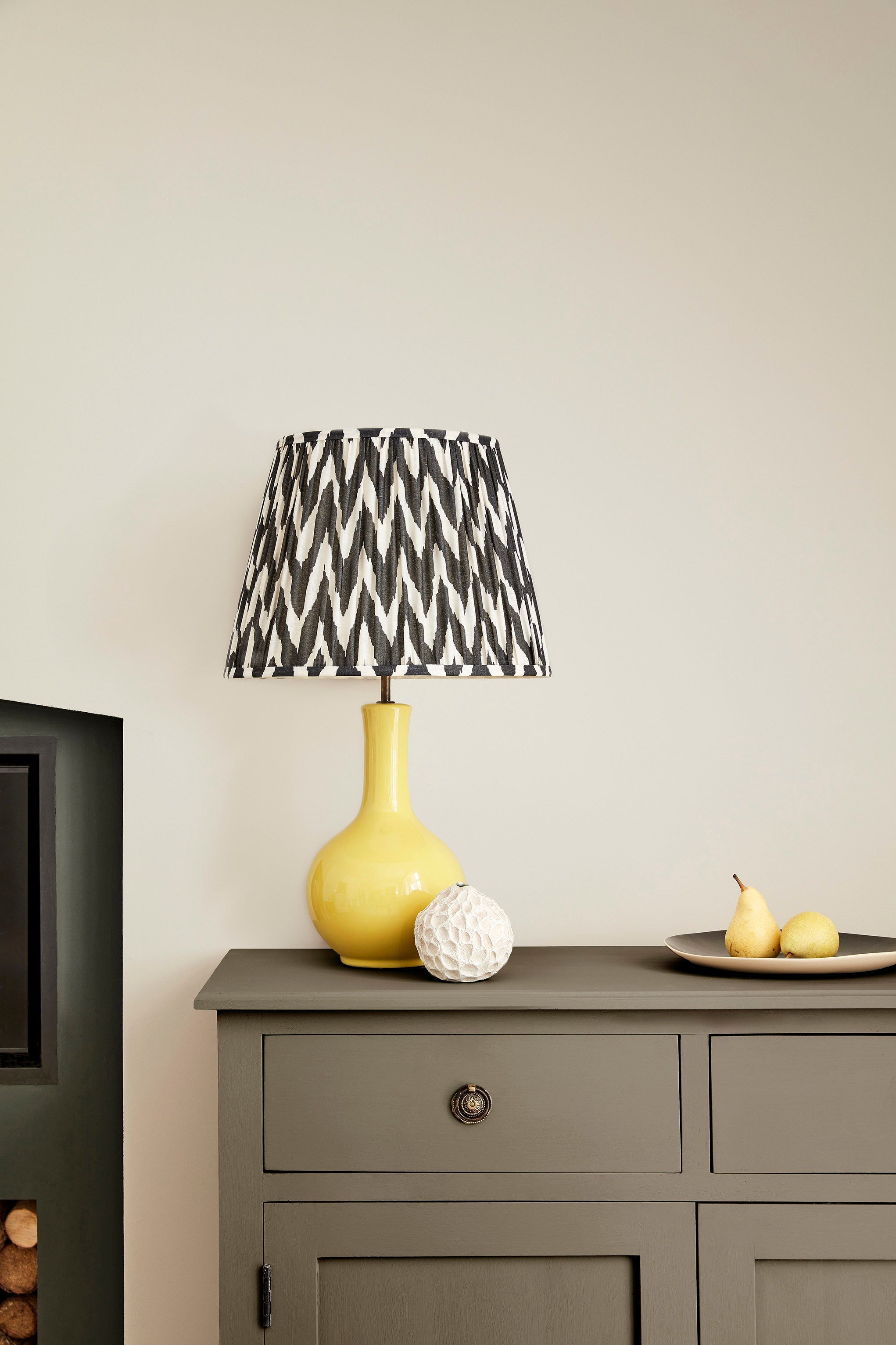 Living room painted in Little Greene Portland Stone
