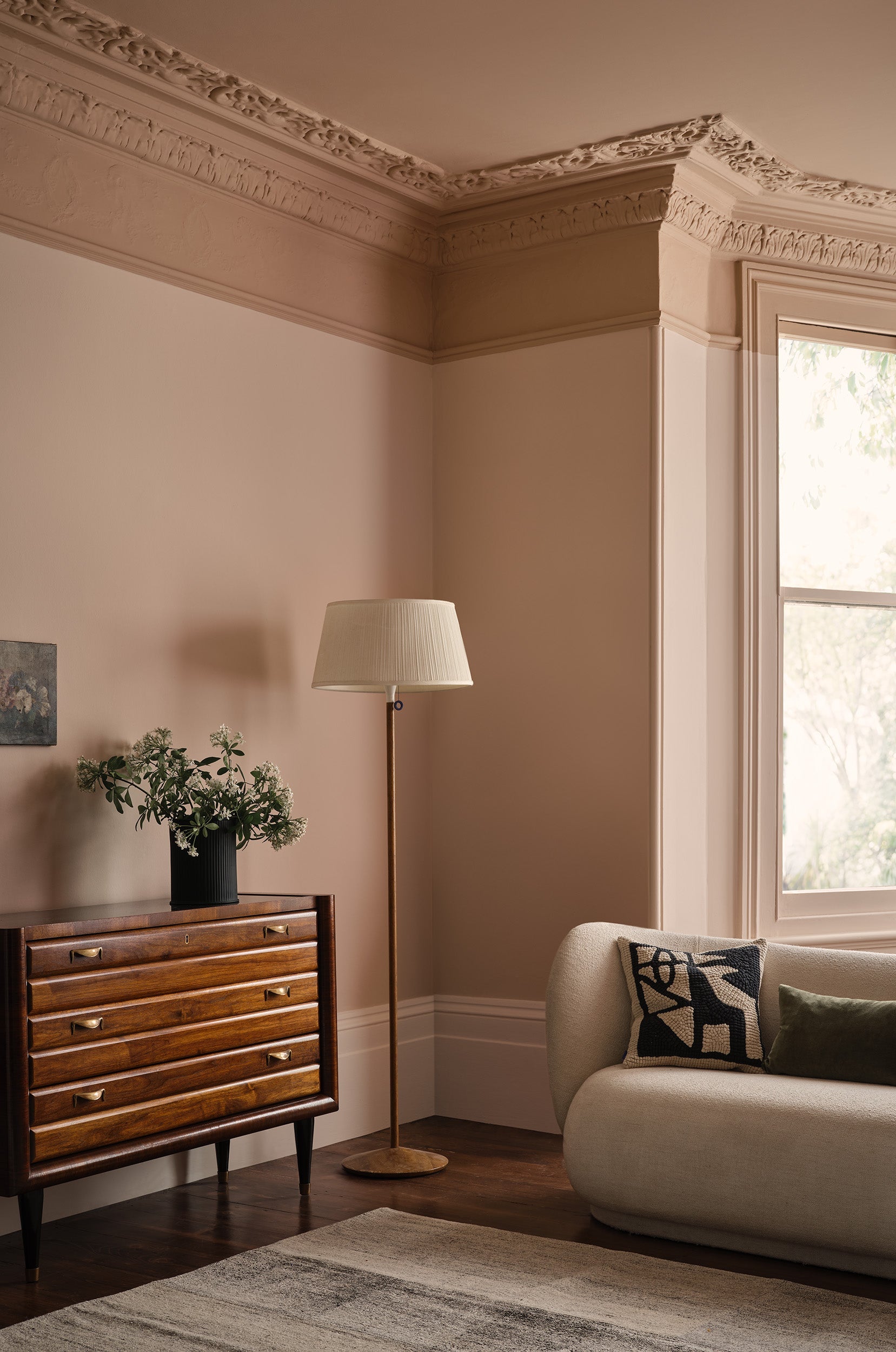 Interior painted in Paint & Paper Library Powder I