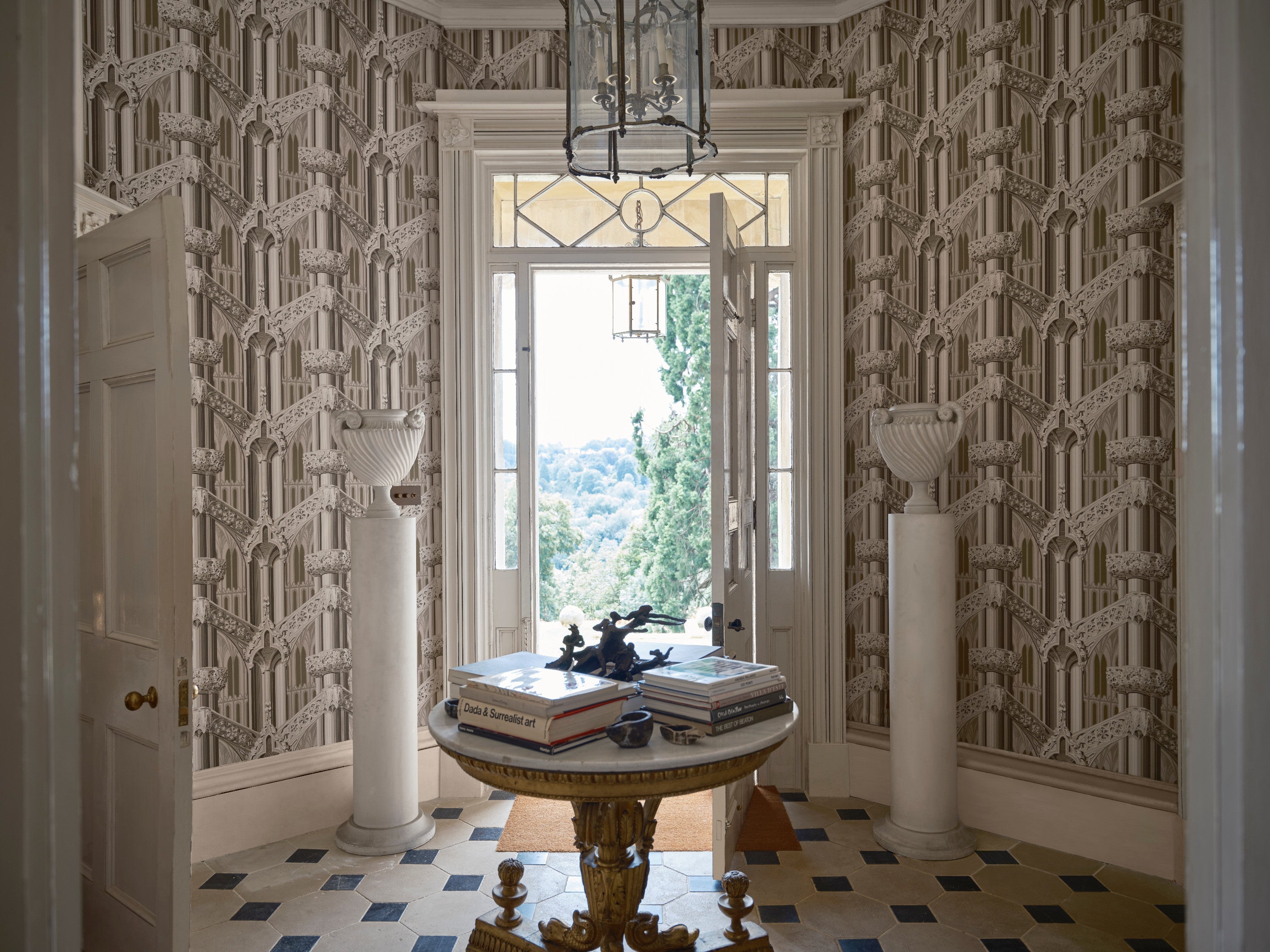 Gothic 6902 wallpaper by Farrow & Ball in a room setting