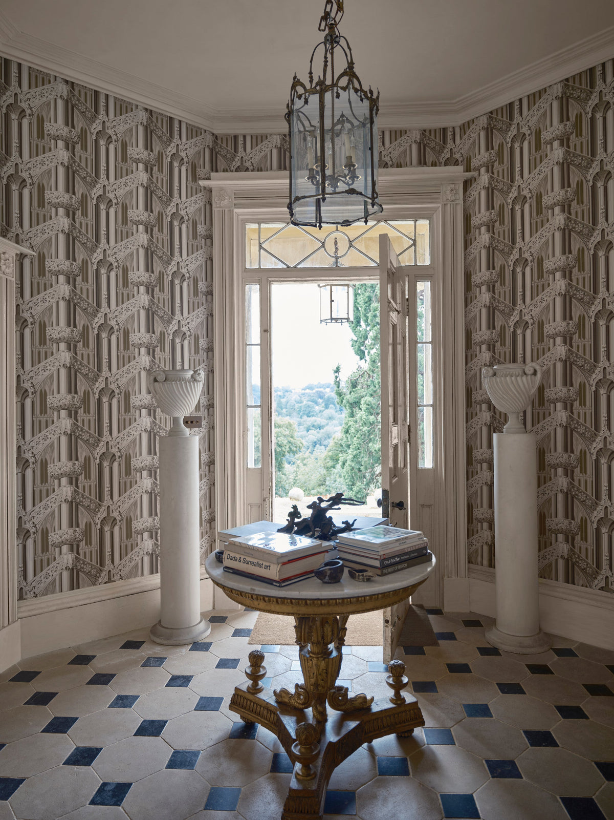 Gothic 6902 wallpaper by Farrow & Ball in a room setting