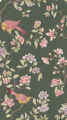 Aderyn - Olive Colour by Little Greene - luxury wallpaper