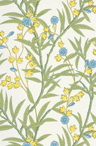 Bamboo Floral - Blue Verditer by Little Greene - luxury wallpaper