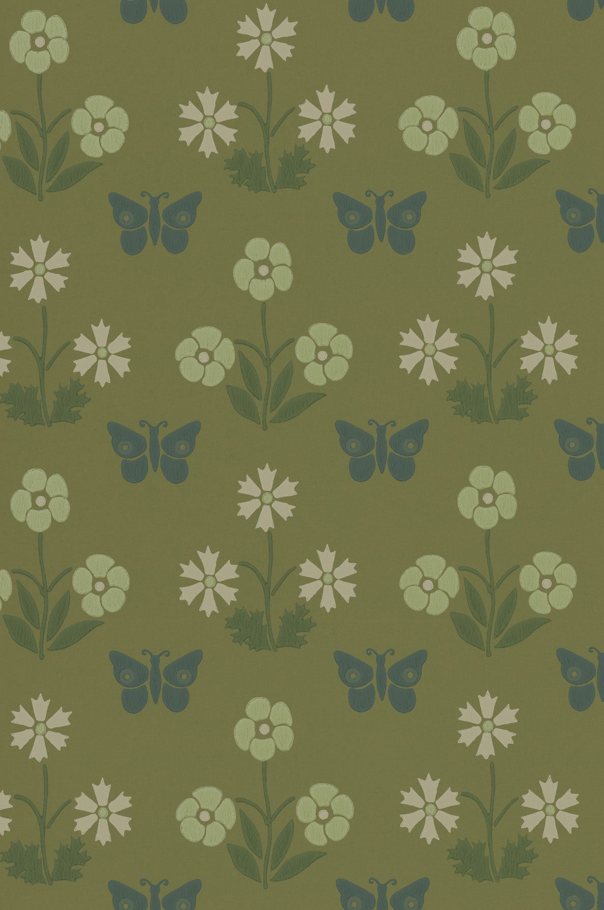 Burges Butterfly - Garden by Little Greene - luxury wallpaper
