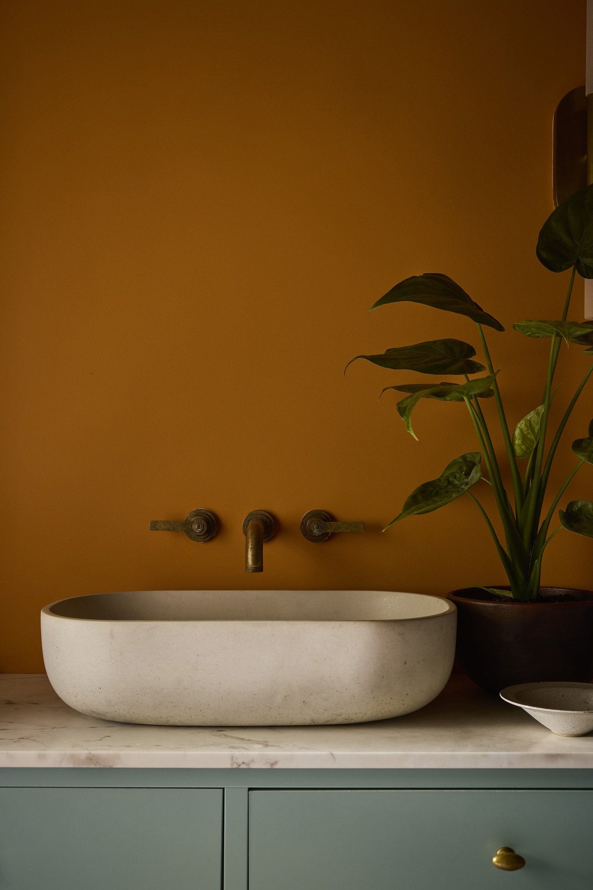 Ashes of Marigold (350) by Little Greene - room setting