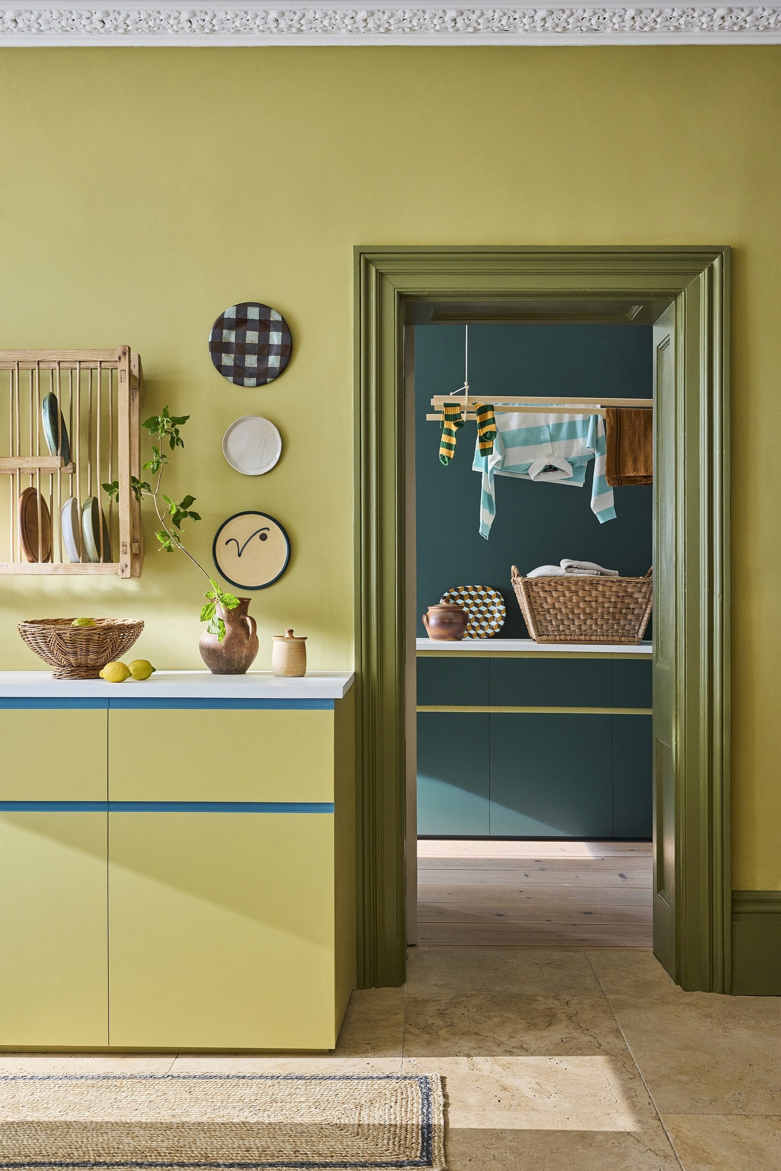 Boxington - Pale (368) by Little Greene - room setting