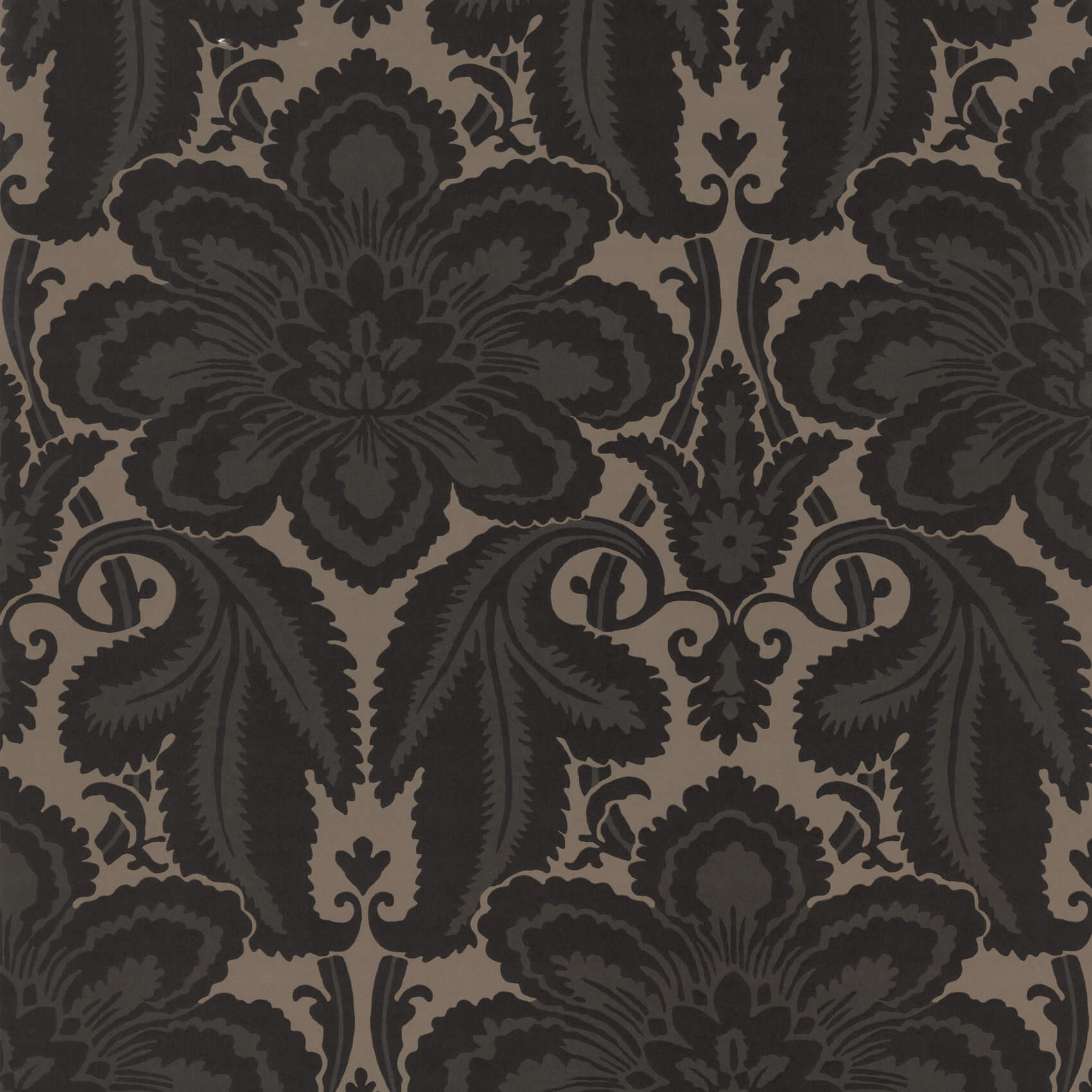 Albemarle - Charcoal by Little Greene - luxury wallpaper