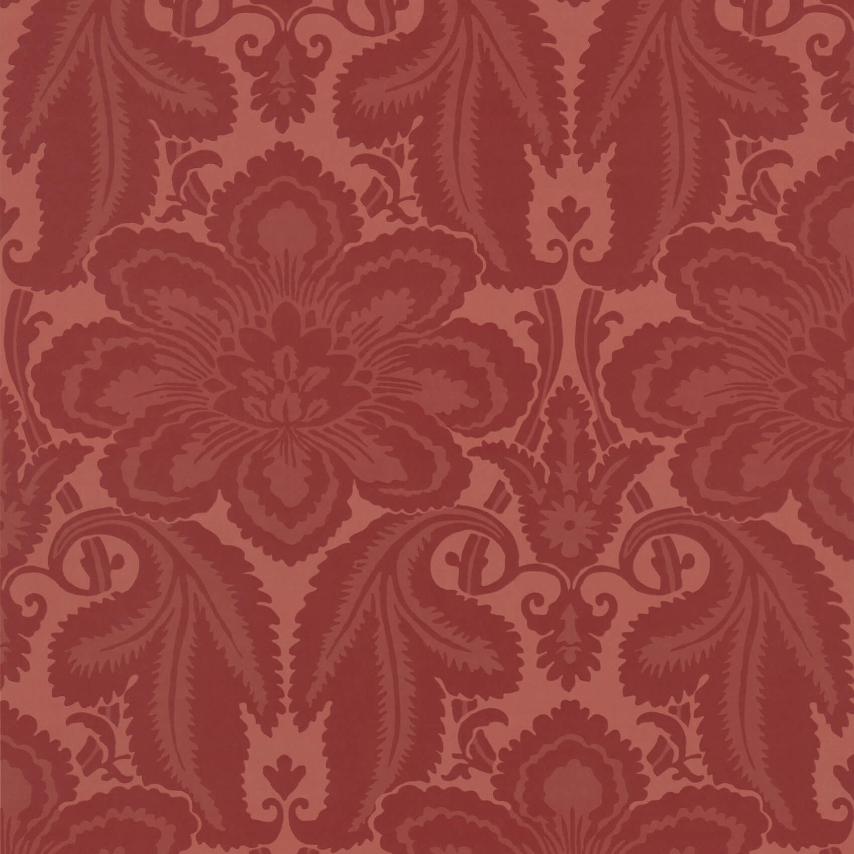 Albemarle - Flame by Little Greene - luxury wallpaper