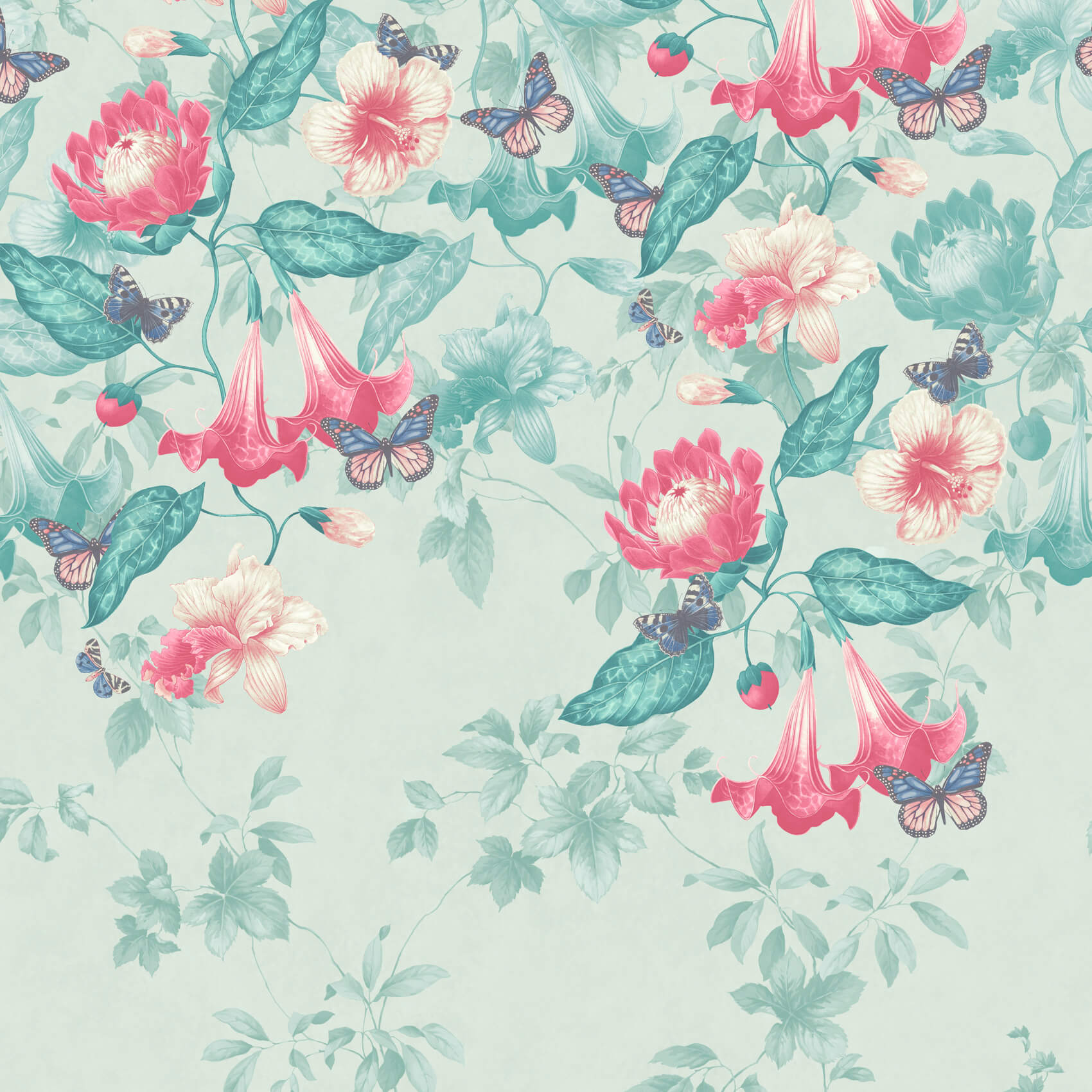 Asterid - Island by Little Greene - luxury wallpaper