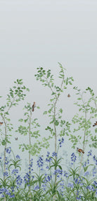 Bird & Bluebell - Celestial Blue by Little Greene - luxury wallpaper