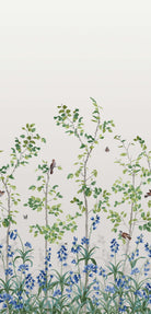 Bird & Bluebell - Ceviche by Little Greene - luxury wallpaper