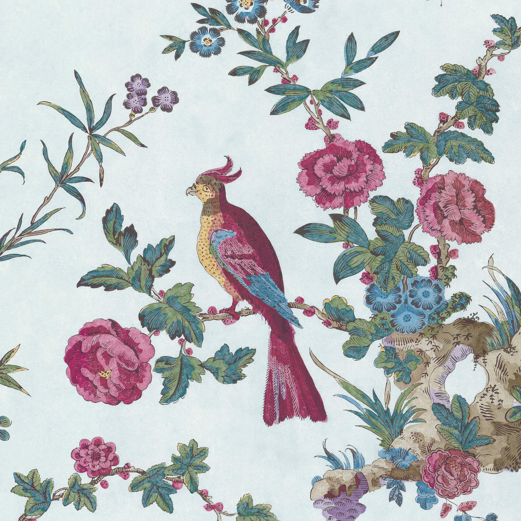 Darwin - Azure by Little Greene - luxury wallpaper