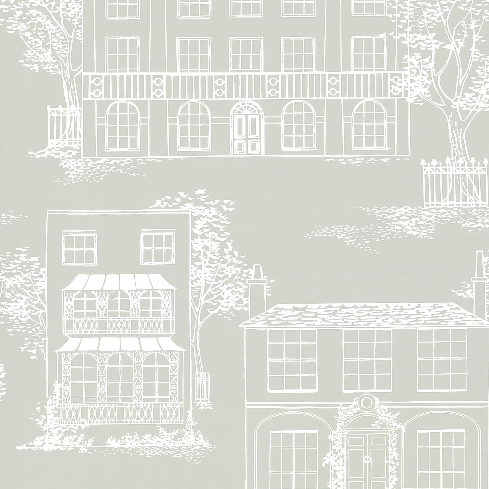 Hampstead - Cool Grey by Little Greene - luxury wallpaper