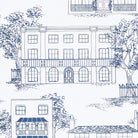 Hampstead - Mid Blue by Little Greene - luxury wallpaper