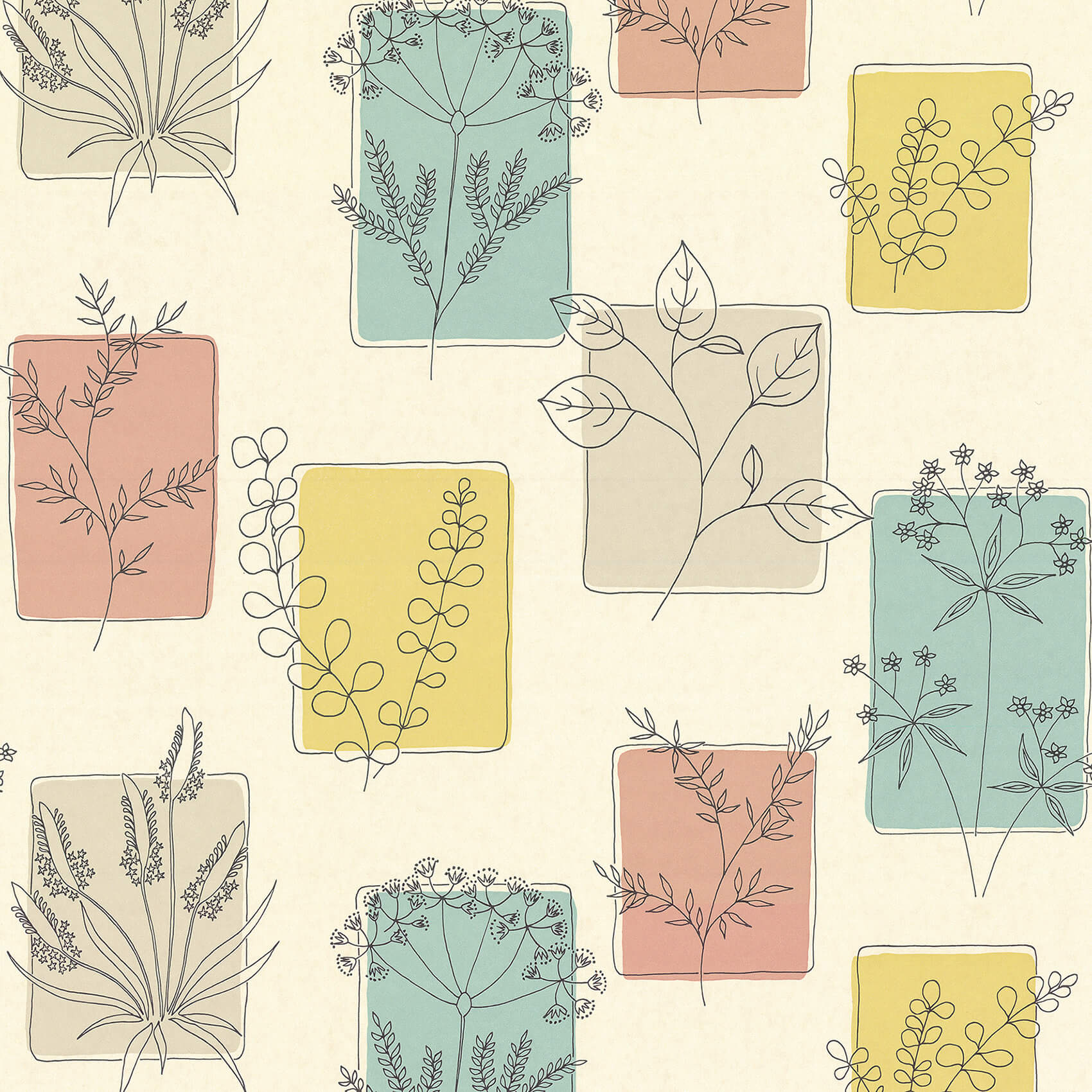 Herbes - Cocktail by Little Greene - luxury wallpaper