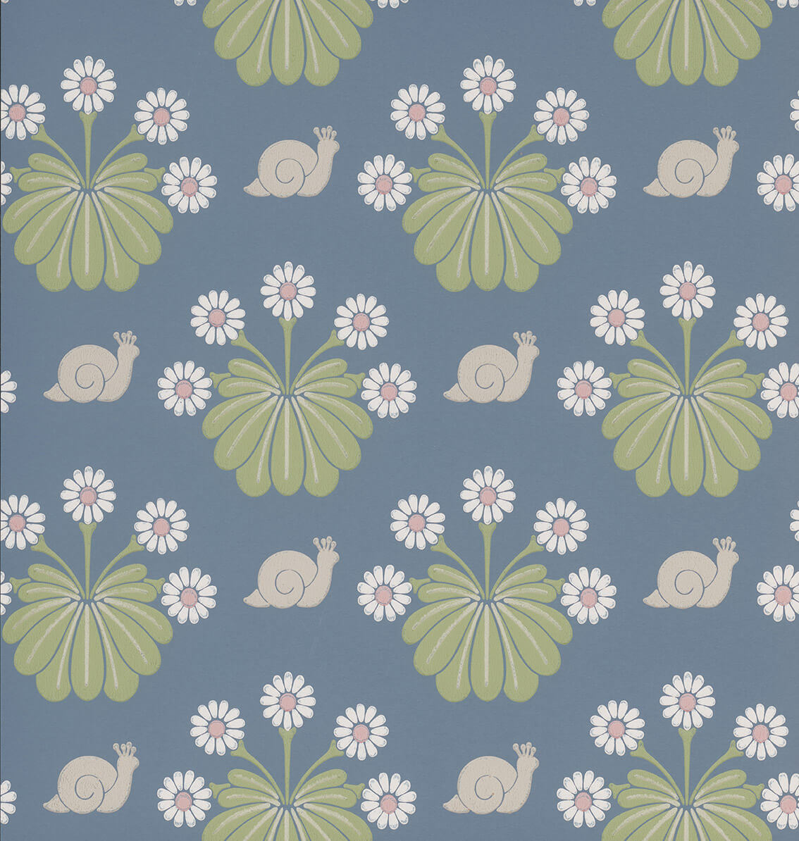 Burges Snail - Juniper by Little Greene - luxury wallpaper