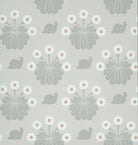 Burges Snail - Silver by Little Greene - luxury wallpaper
