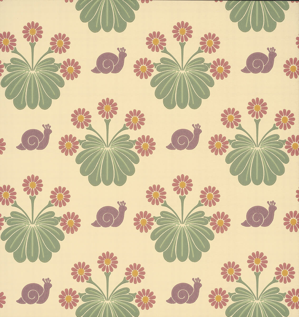Burges Snail - Travertine by Little Greene - luxury wallpaper
