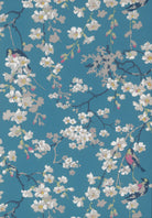 Massingberd Blossom - Deep Blue by Little Greene - luxury wallpaper