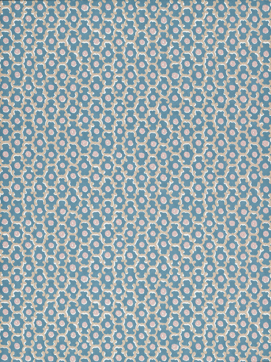 Moy - Blue by Little Greene - luxury wallpaper