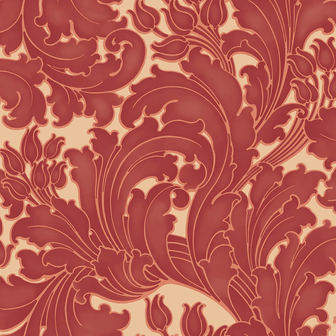 Tulip - Theatre by Little Greene - luxury wallpaper