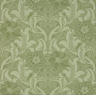 Dahlia Scroll - Pea Green by Little Greene - luxury wallpaper