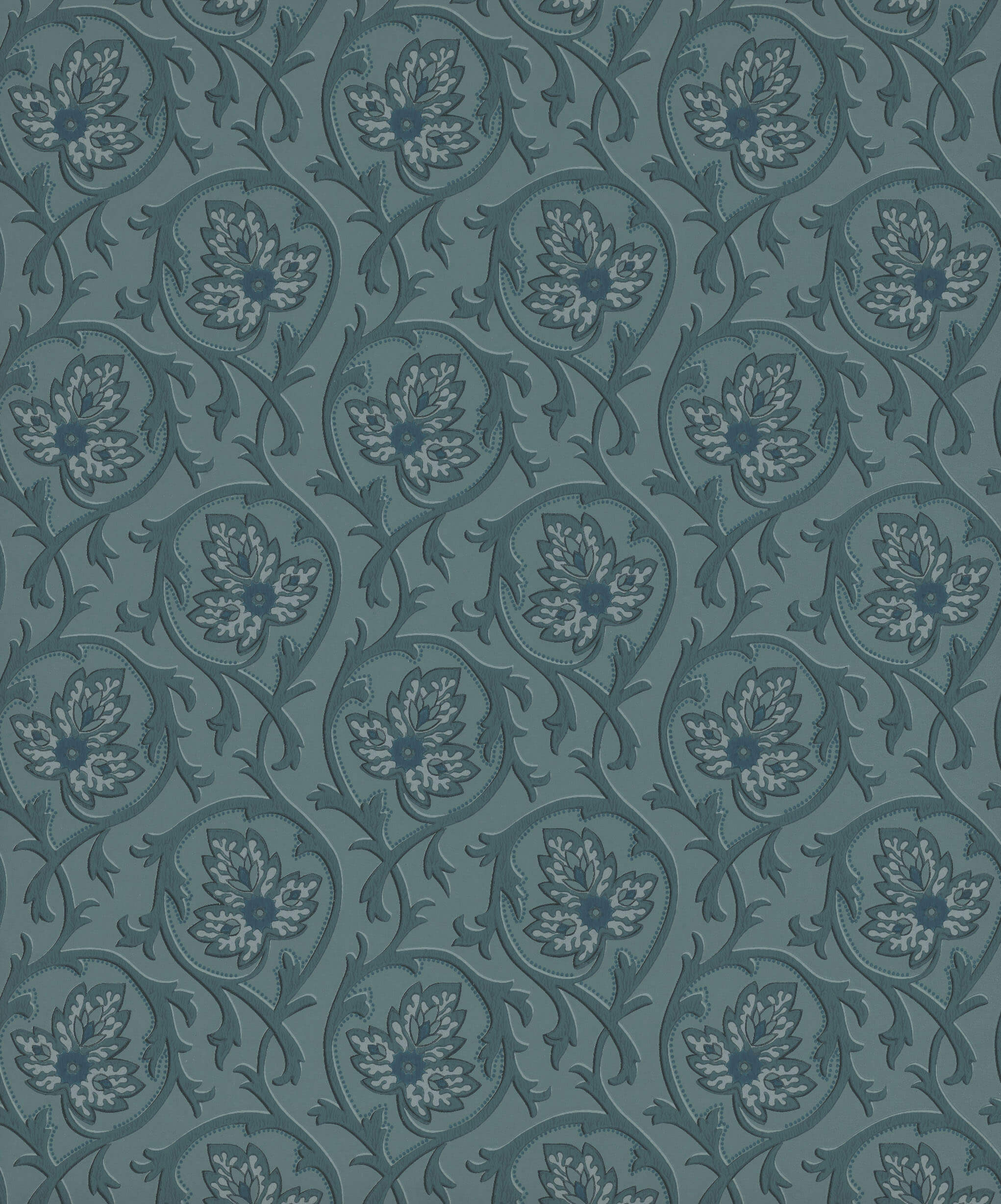 Hoja - Air Force Blue by Little Greene - luxury wallpaper