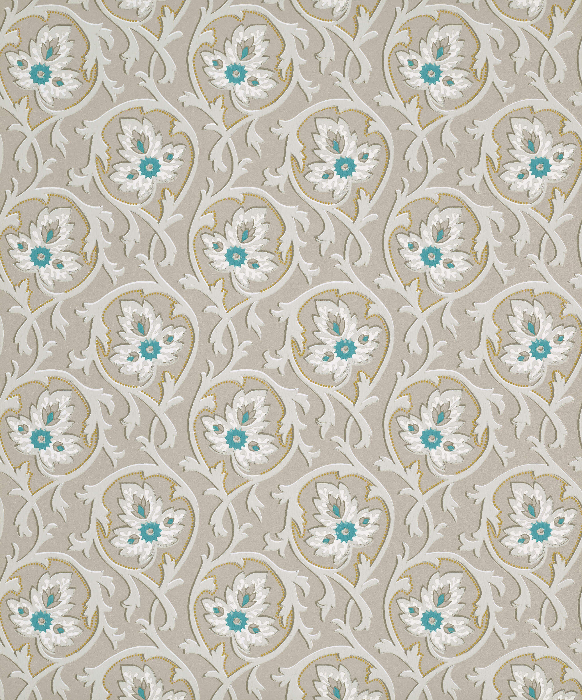 Hoja - Cool Arbour by Little Greene - luxury wallpaper