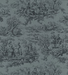 Lovers' Toile - Hicks’ Blue by Little Greene - luxury wallpaper