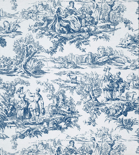 Lovers' Toile - Mazarine - Sample
