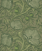 Poppy Trail - Sage Green by Little Greene - luxury wallpaper