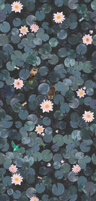 Lily Pads - Hicks' Blue by Little Greene - luxury wallpaper