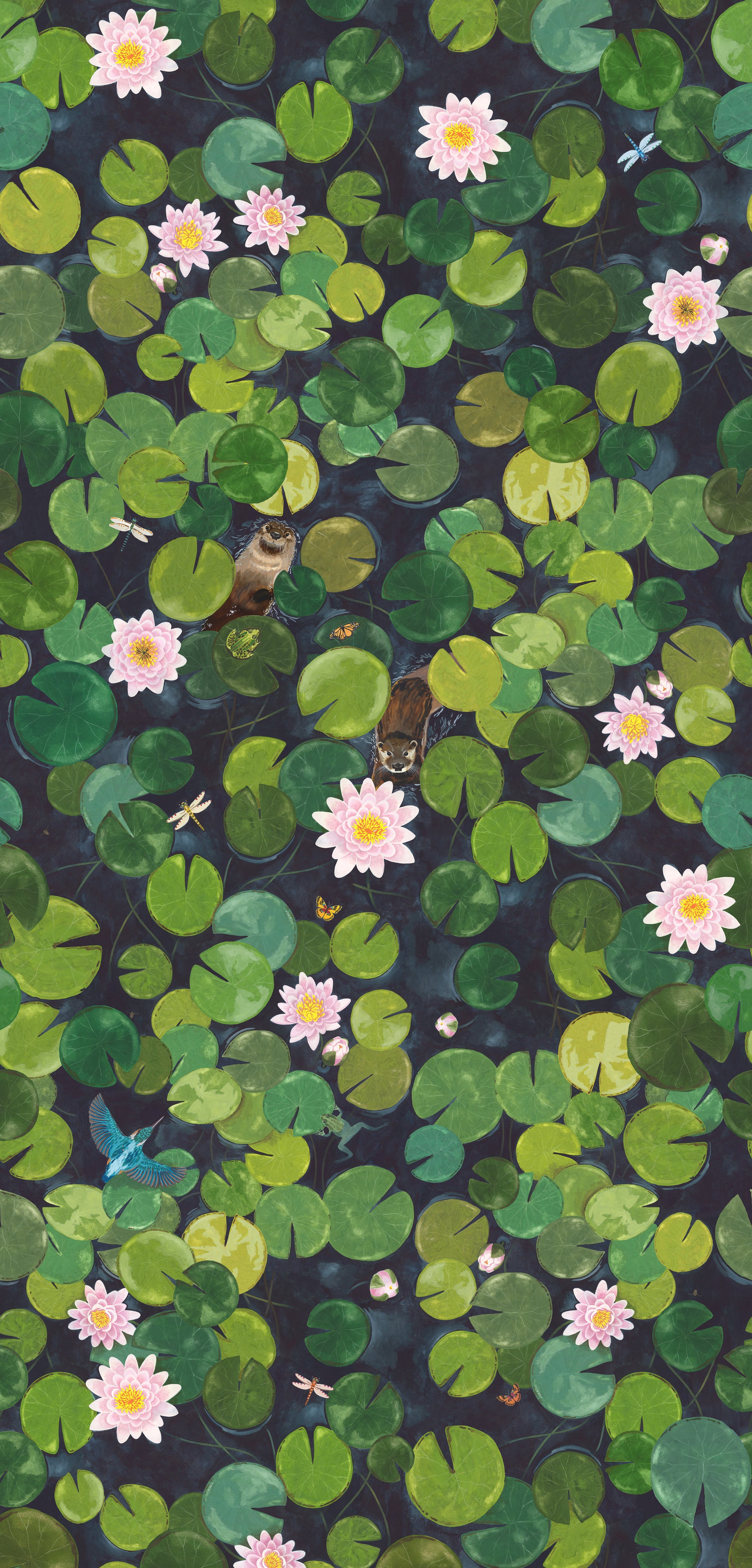 Lily Pads - Hopper by Little Greene - luxury wallpaper