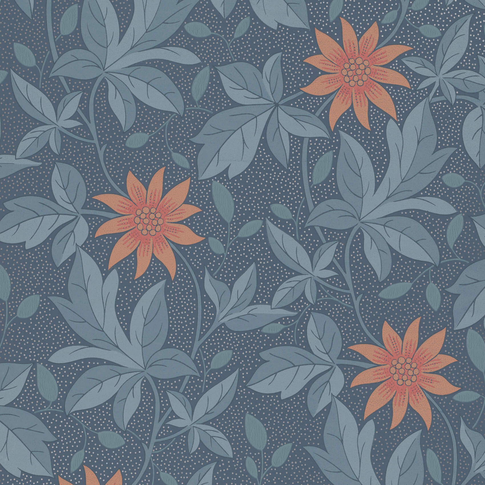 Monroe - Night Flower by Little Greene - luxury wallpaper