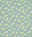 Moon Daisies - Celestial Blue by Little Greene - luxury wallpaper